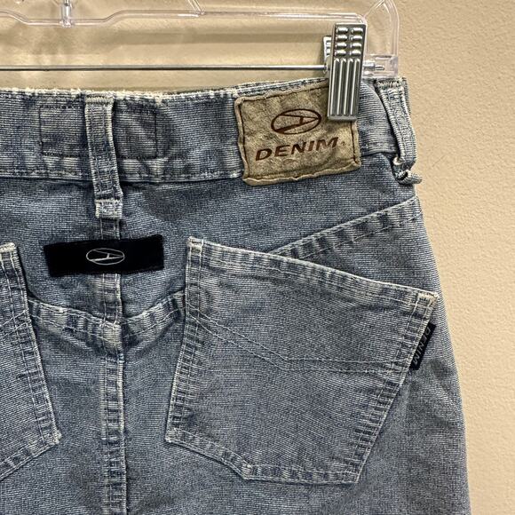 Destroy John Richmond Vtg Y2K‎ Slub Denim Button Front Grunge Punk Mini Skirt 6 - Picture 7 of 9